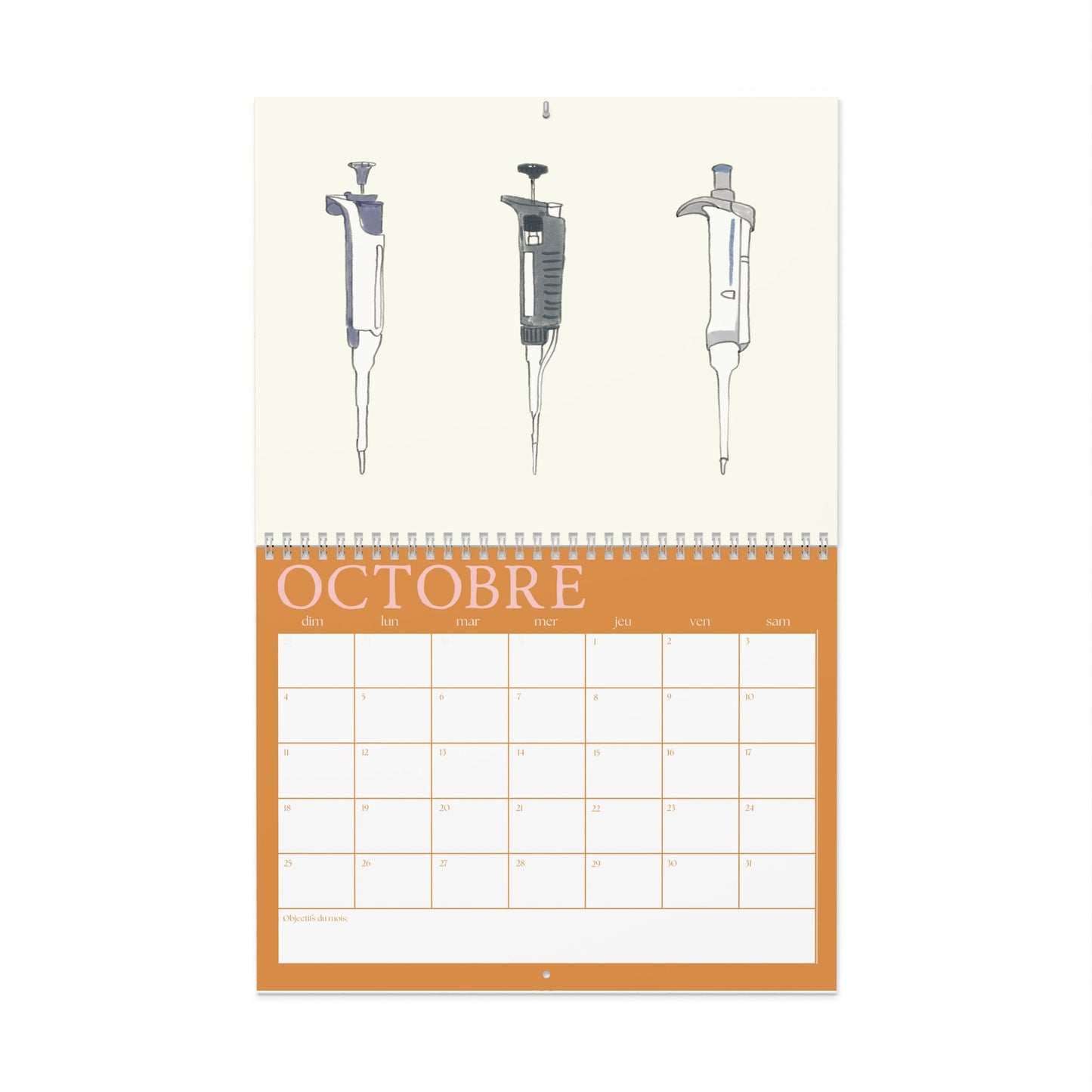 "Une année de vie scientifique" un calendrier mural 2026