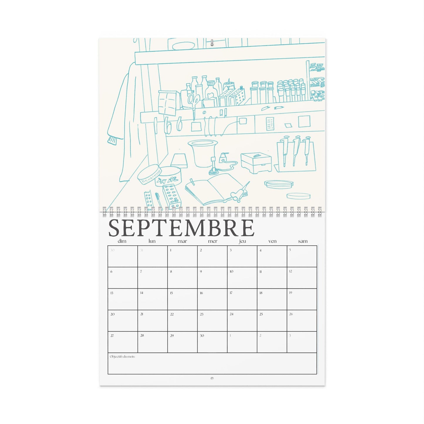 "Une année de vie scientifique" un calendrier mural 2026