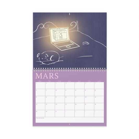 Lab Life Wall Calendar 2026