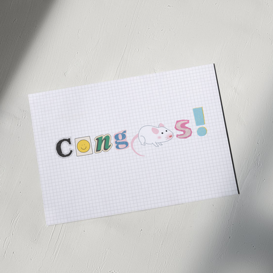 CongRATs graduation card