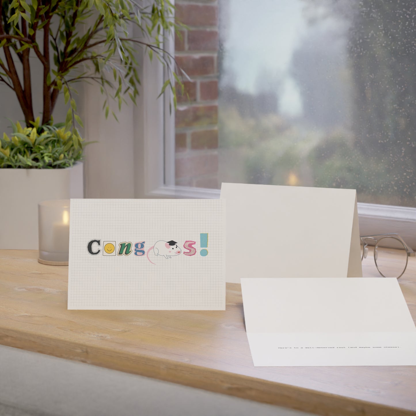 Pack of 10 "Lab Rat" Graduation card (US & CA only)