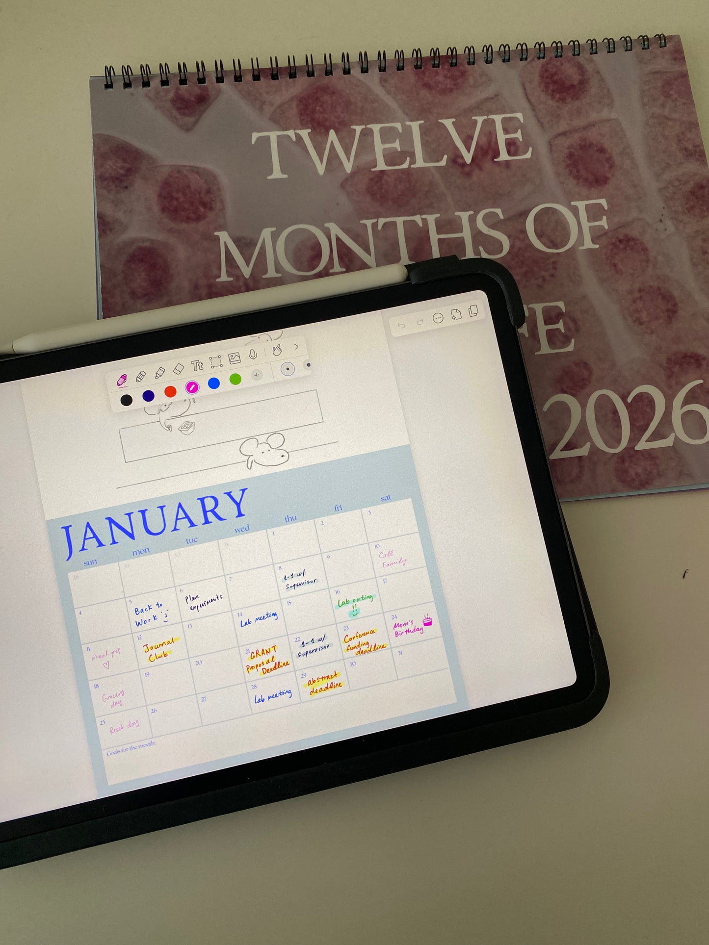 Scientific Calendar 2026 Printable