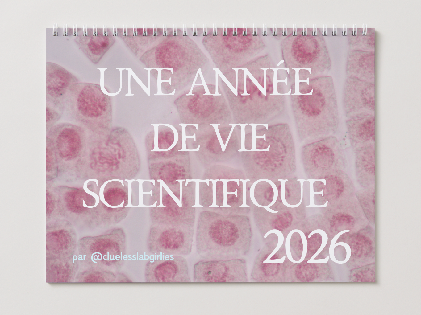 "Une année de vie scientifique" un calendrier mural 2026