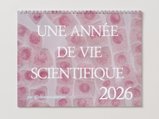 "Une année de vie scientifique" un calendrier mural 2026